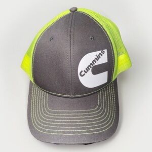 NWOT Cummins Hat In A Hi-vis Neon Mesh Snapback Cap Style Adjustable